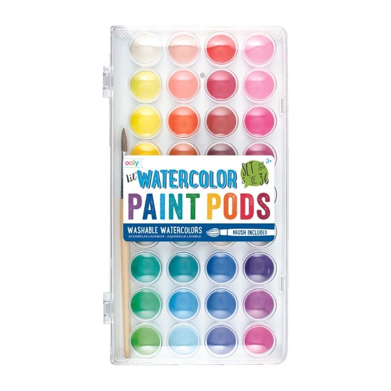 Ooly Lil Watercolour Paint Pods - Set of 36 Colours